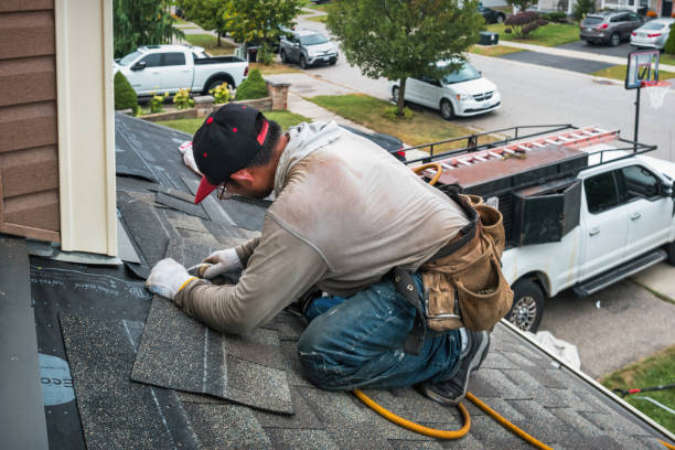 Professional Roof Repair technician working in Crestline, CA